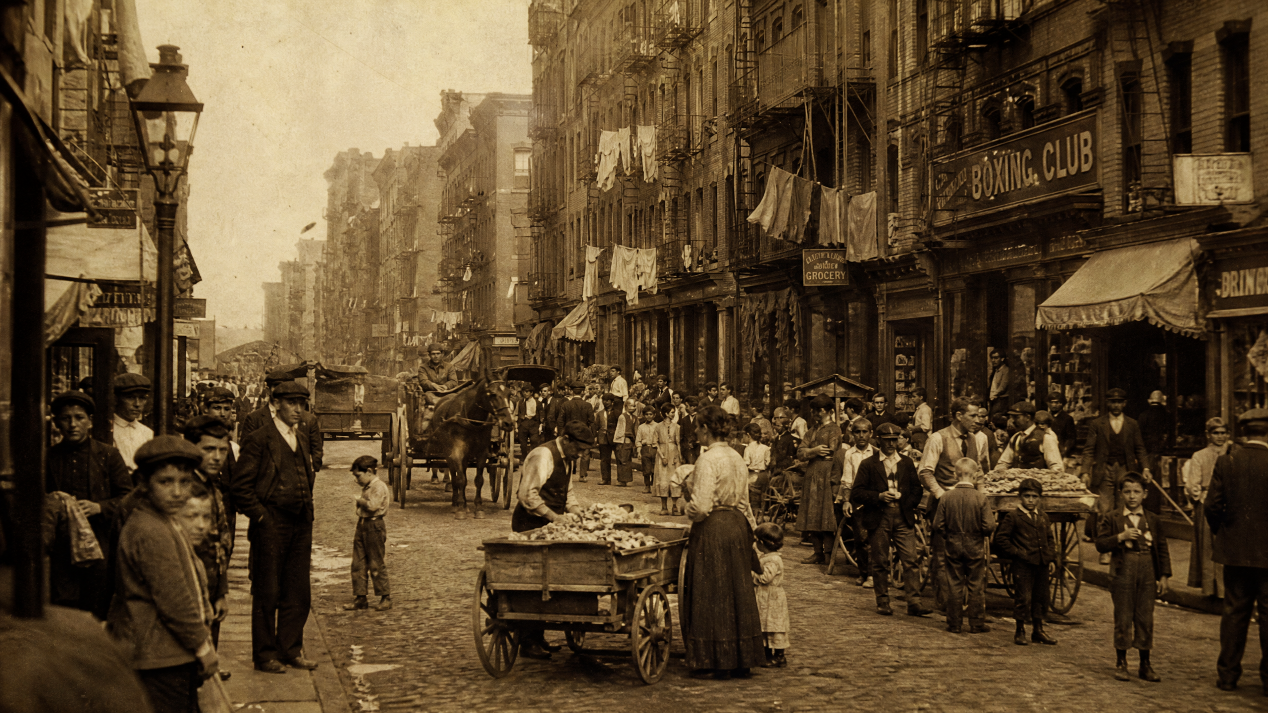 Lower East Side, New York City — the streets where the immigrant fighters came from